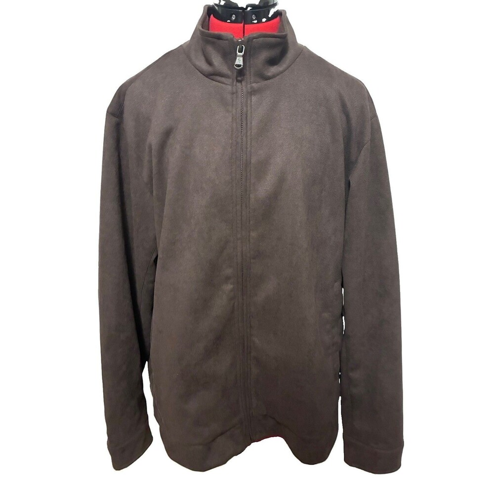 Robert Graham Men’s NWT Brown Suede Harrington Jacket Size Large